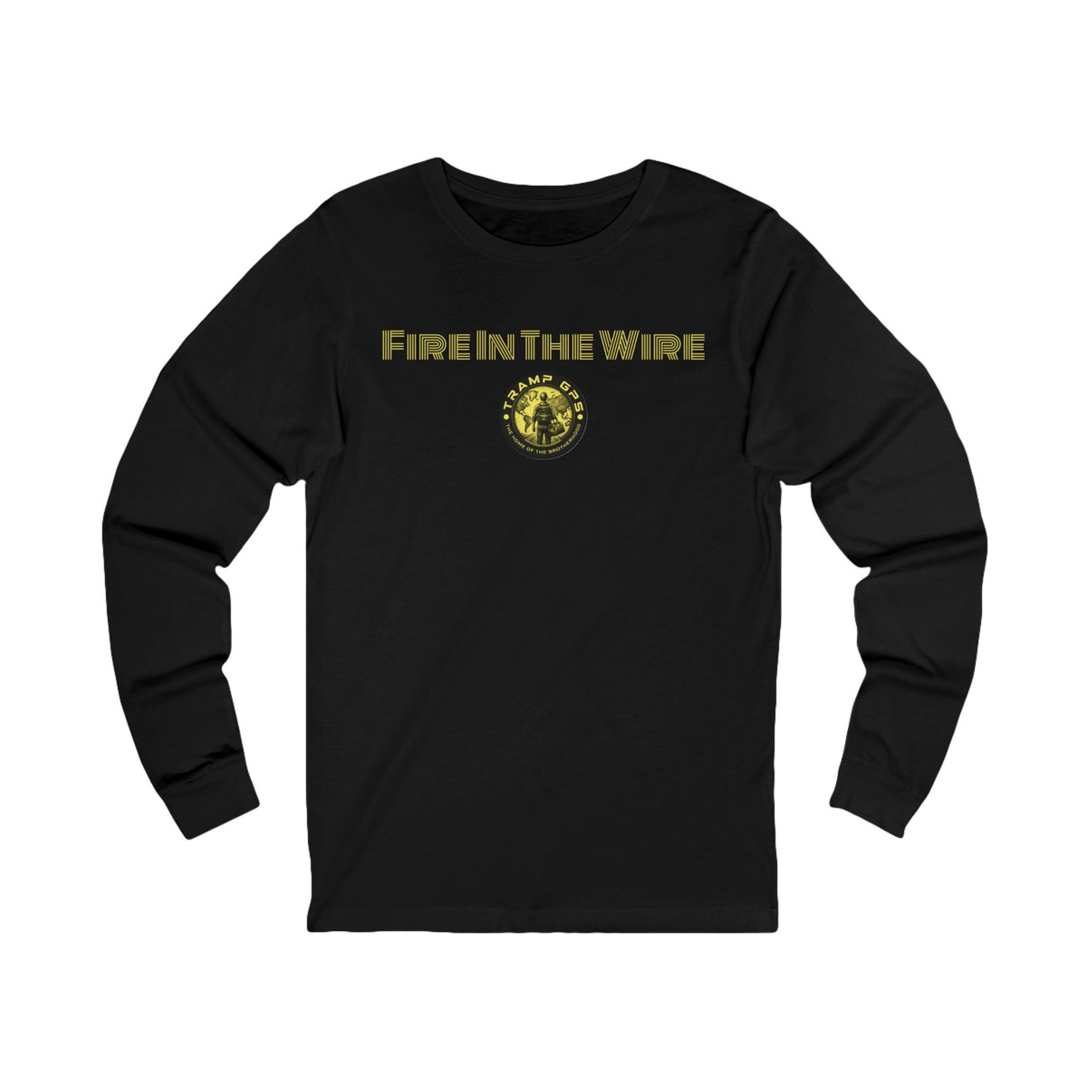 Fire in the Wire Long Sleeve Tee — Astronaut & Mission Patch Graphic