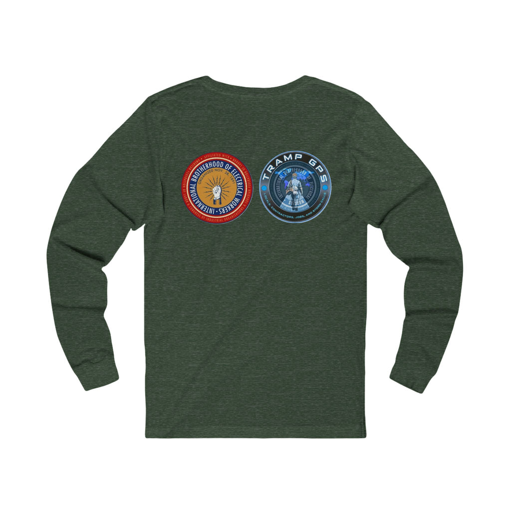 Fire in the Wire Long Sleeve Tee — Astronaut & Mission Patch Graphic