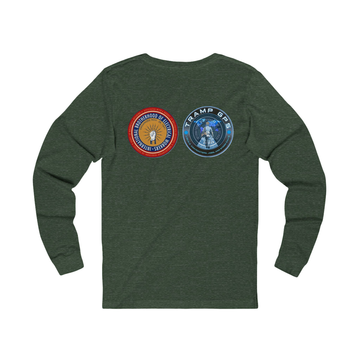 Fire in the Wire Long Sleeve Tee — Astronaut & Mission Patch Graphic