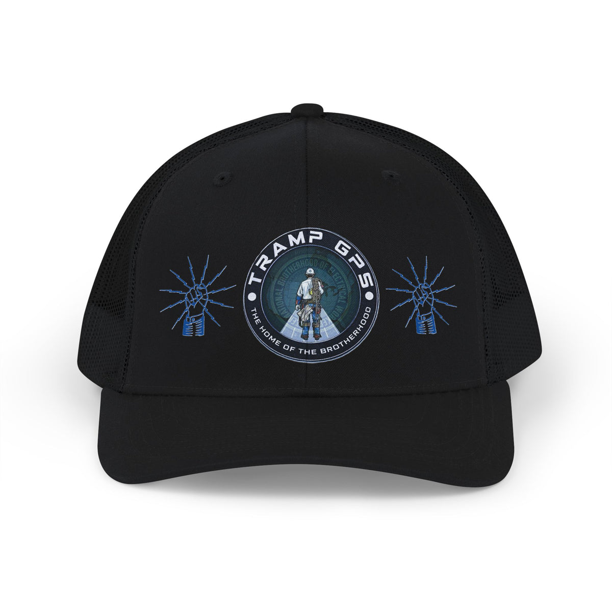 Trucker Cap — ‘Tramp Gps’ Vintage Explorer Patch Snapback