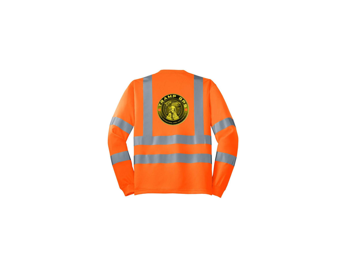 ANSI Class 3 Reflective Long Sleeve Safety T-Shirt — High-Visibility Snag-Resistant Work Tee