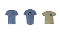 Camp Ghost Forest T-Shirt — Olive Acid Wash Graphic Tee