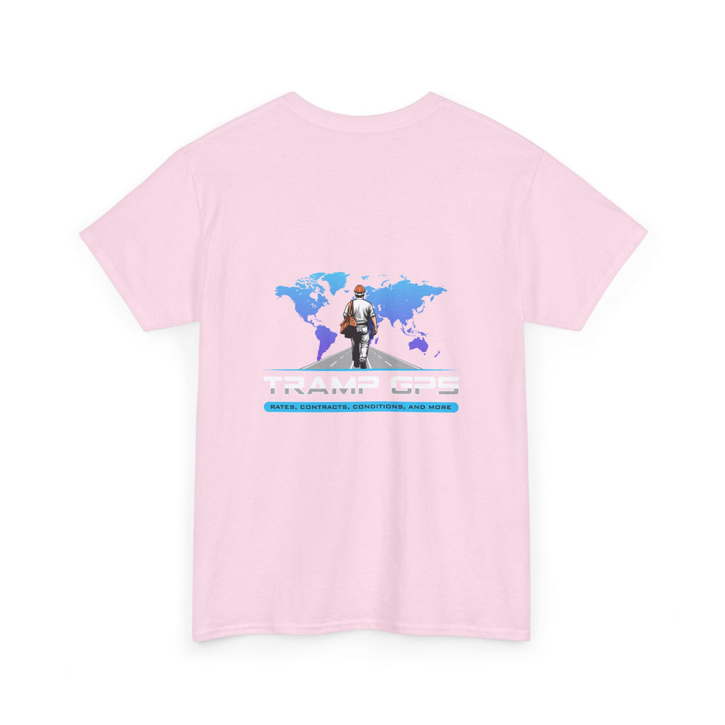 Tramp GPS Graphic Tee — World Map Adventure Travel T-Shirt
