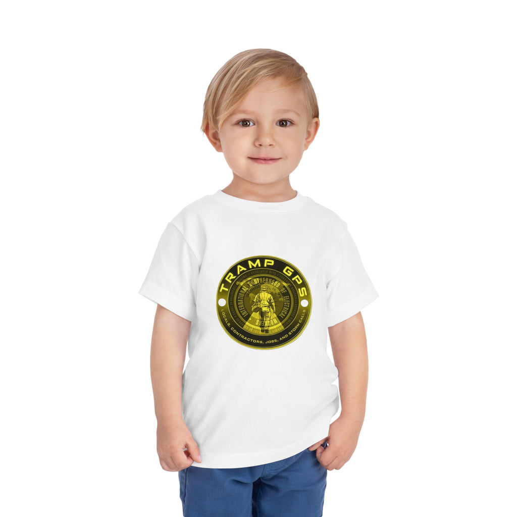 Toddler Tee — "Tramp GPS" Gold Coin Graphic Kids Shirt