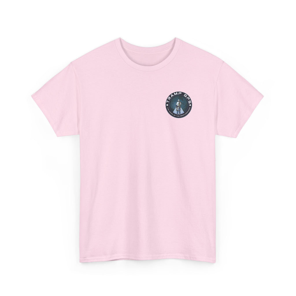 Tramp GPS Graphic Tee — World Map Adventure Travel T-Shirt