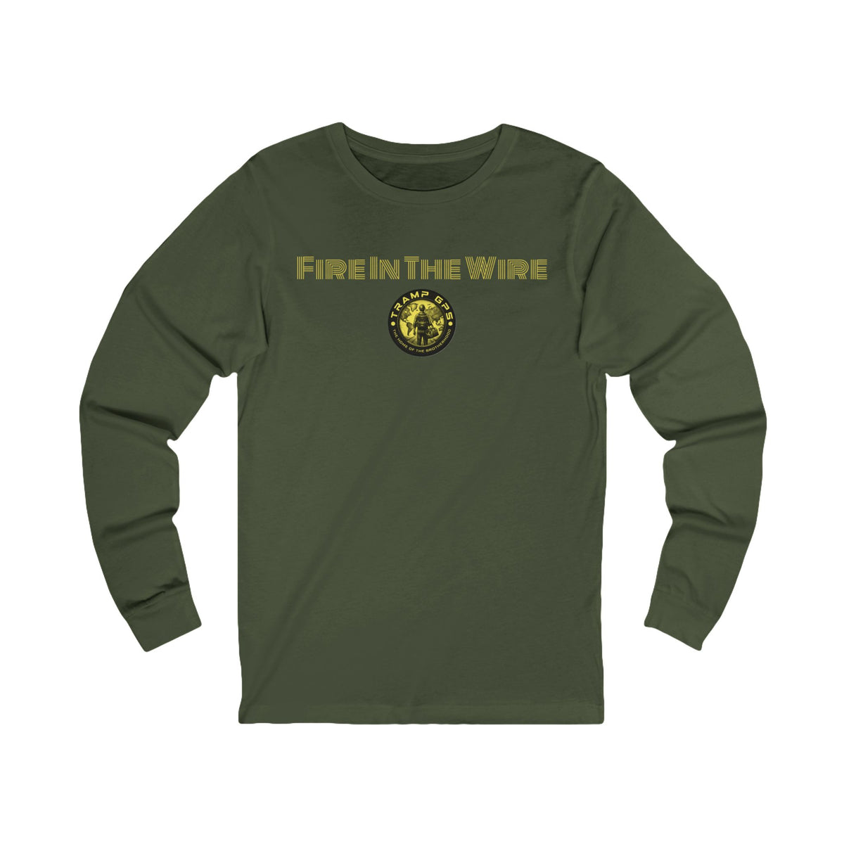 Fire in the Wire Long Sleeve Tee — Astronaut & Mission Patch Graphic