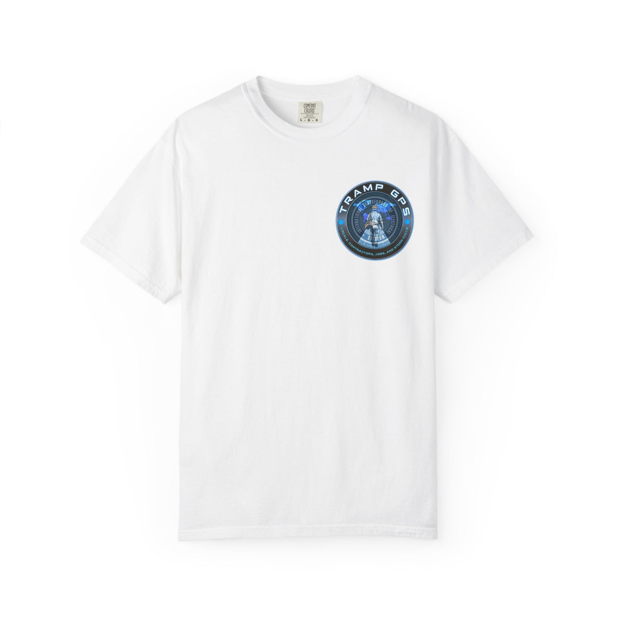 Tramp GPS Graphic T-Shirt — Retro Space Mission Logo