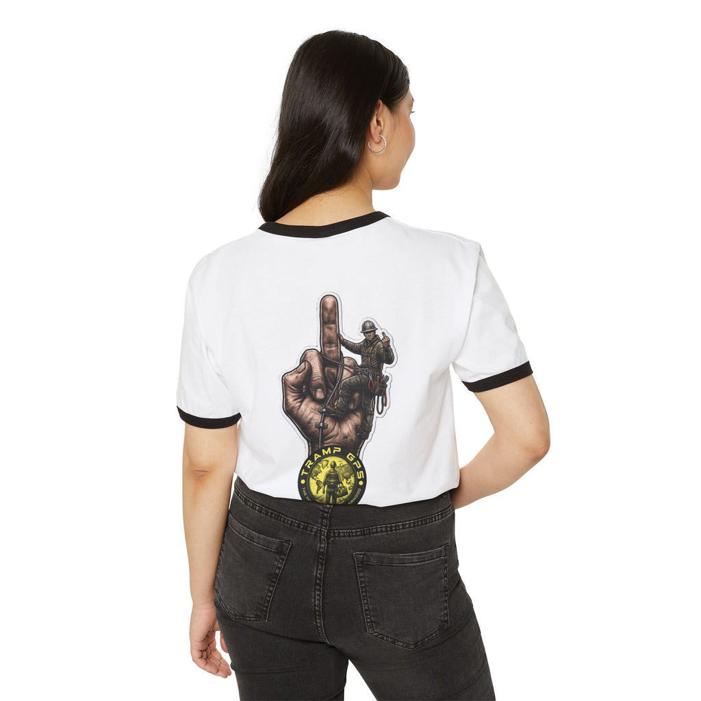 Vintage Rock Hand Graphic Ringer T-Shirt