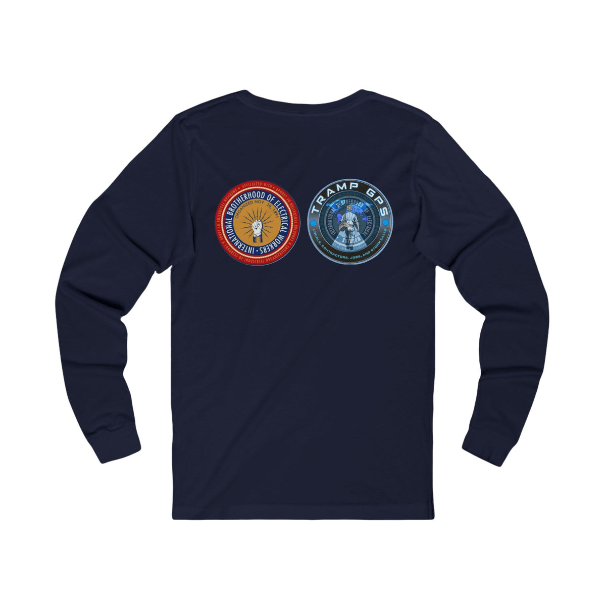 Fire in the Wire Long Sleeve Tee — Astronaut & Mission Patch Graphic