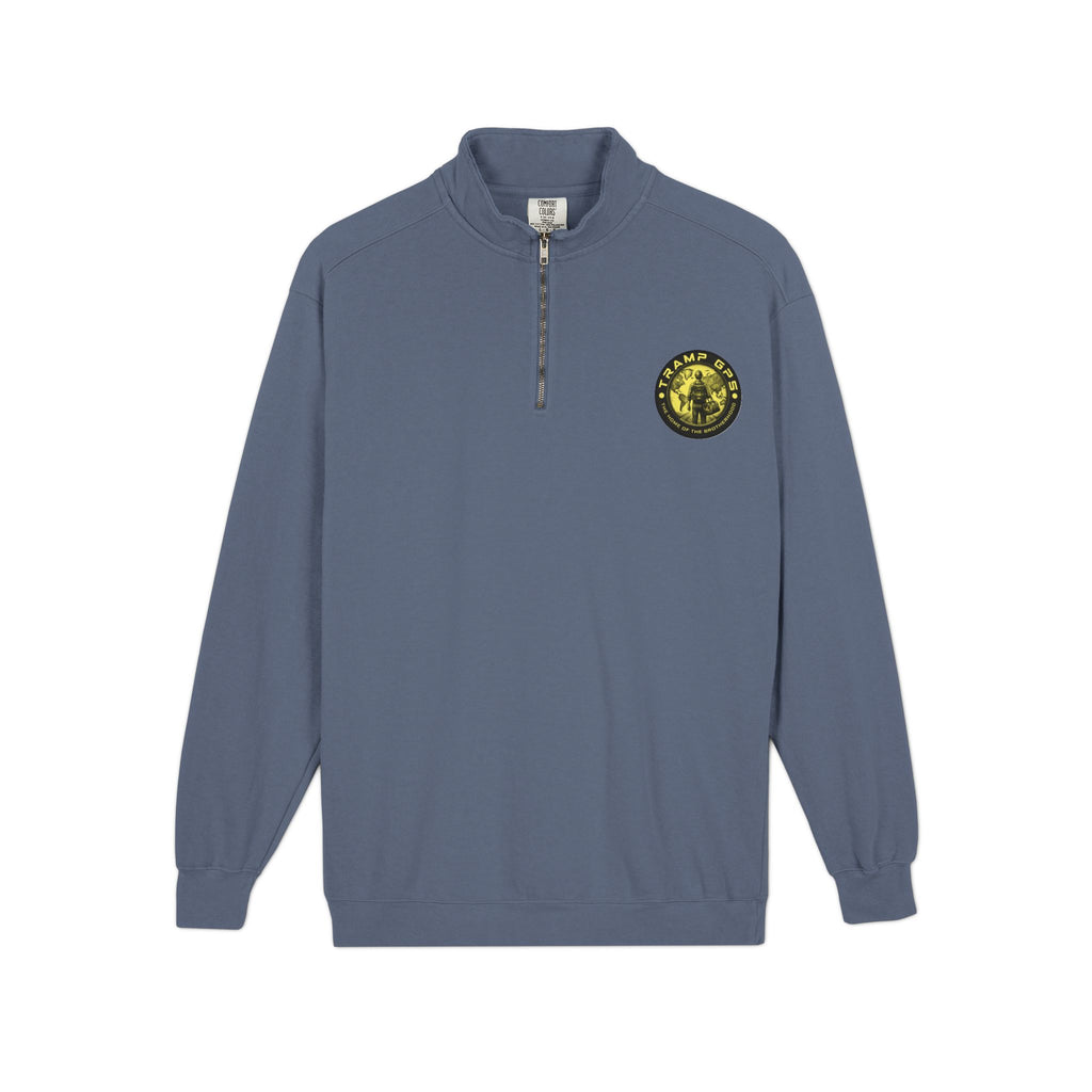 Tramp GPS Quarter-Zip Sweatshirt — Outdoor Explorer Graphic Pullover