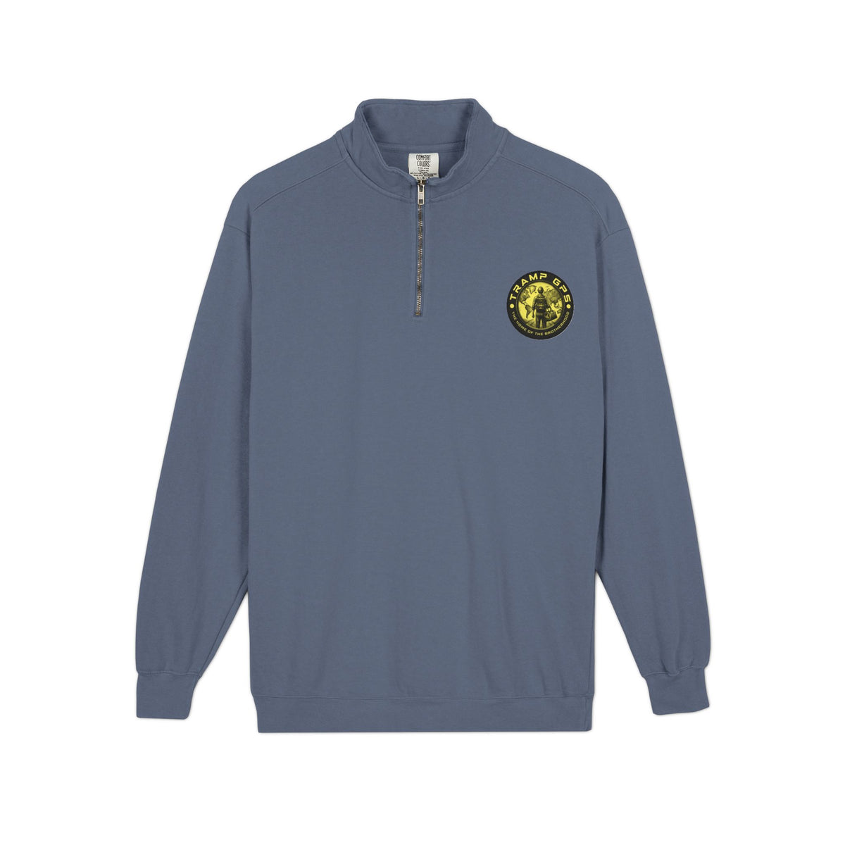 Tramp GPS Quarter-Zip Sweatshirt — Outdoor Explorer Graphic Pullover