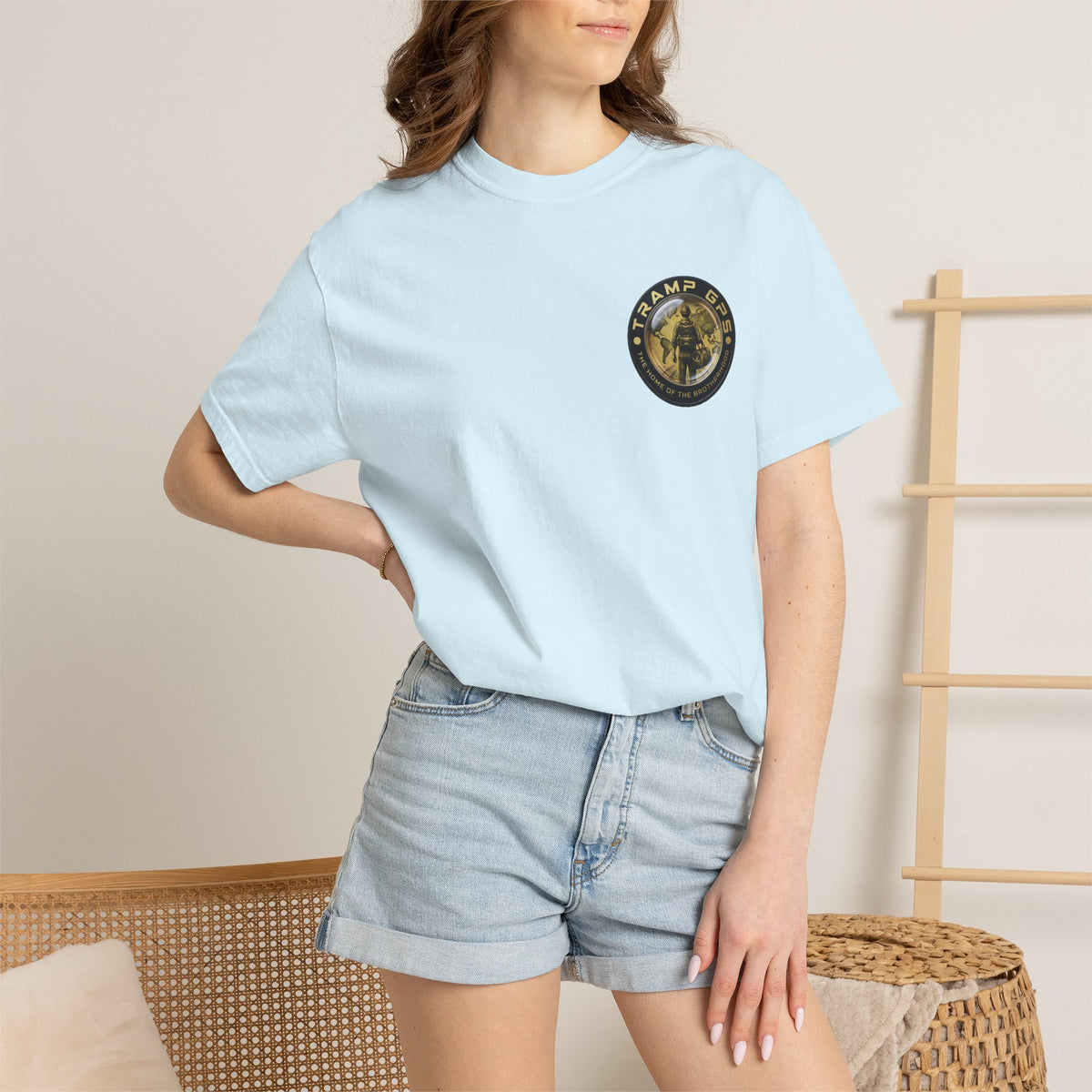 T-Shirt — Tramp GPS 'Home of the Brotherhood' Chest & Back Graphic
