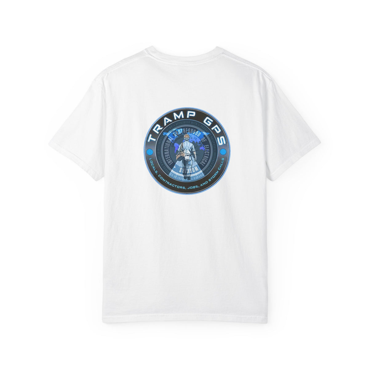 Tramp GPS Graphic T-Shirt — Retro Space Mission Logo