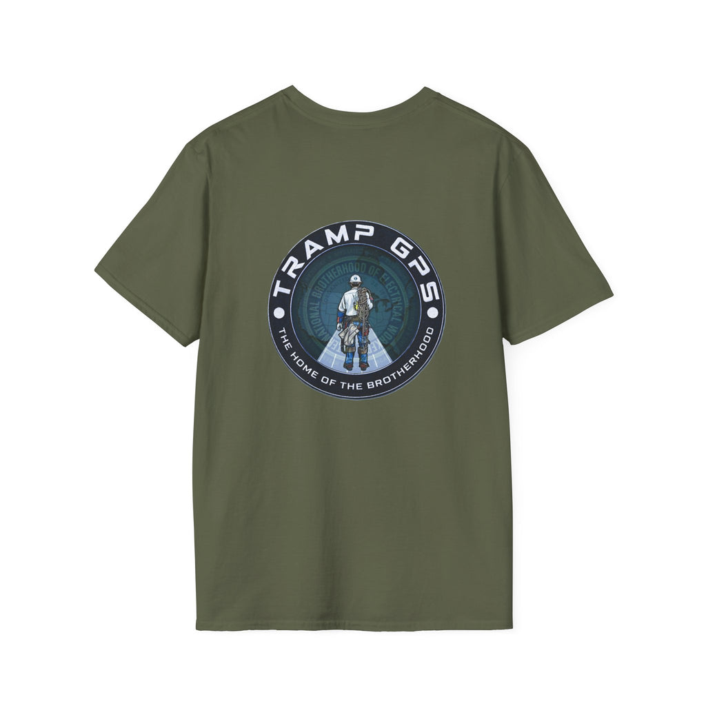 Tramp GPS Distressed Logo T-Shirt — Vintage Political Campaign Tee