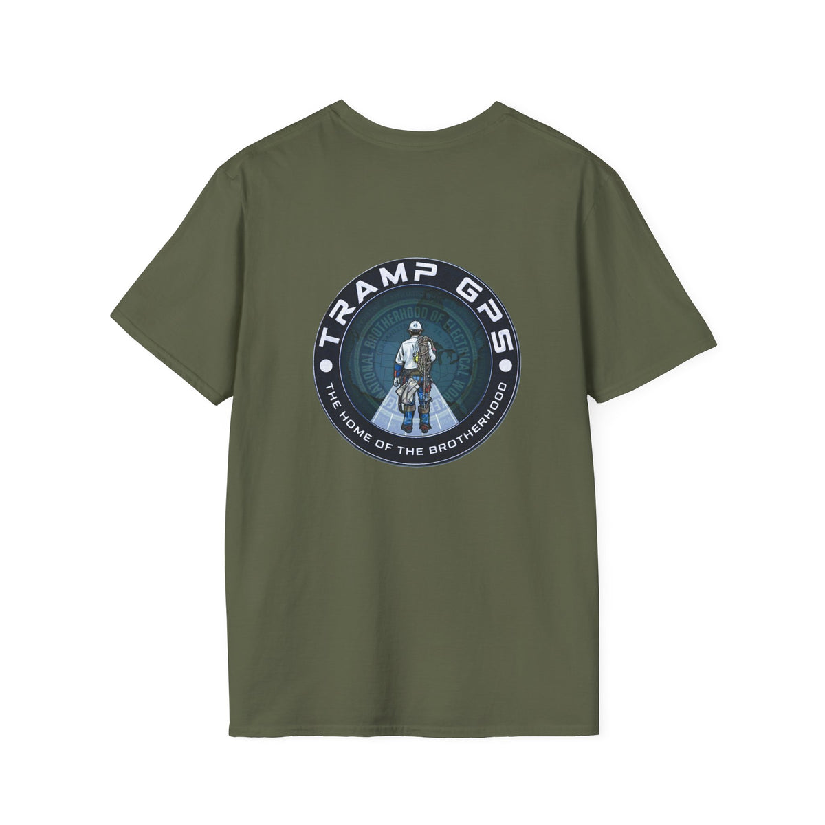 Tramp GPS Distressed Logo T-Shirt — Vintage Political Campaign Tee