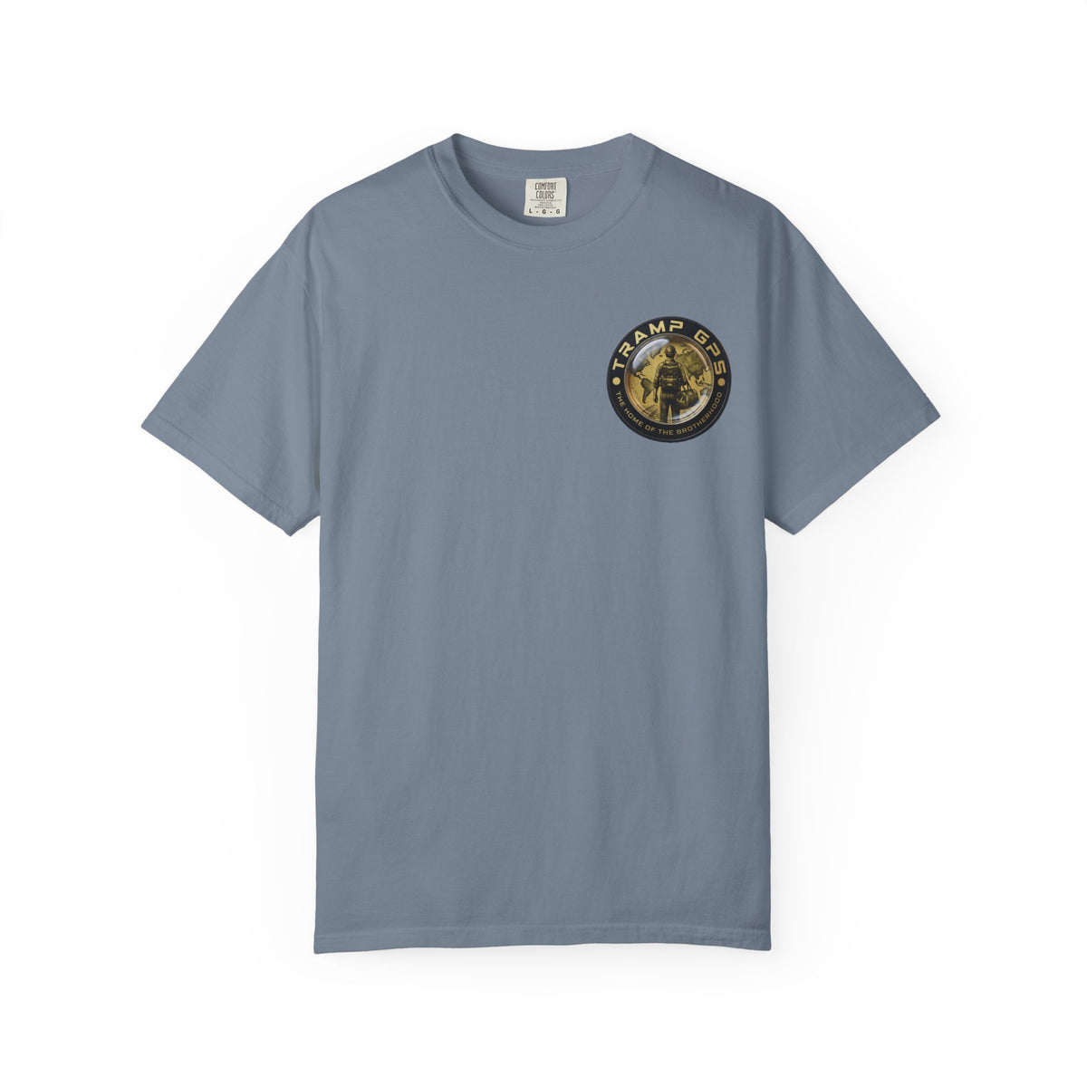 T-Shirt — Tramp GPS 'Home of the Brotherhood' Chest & Back Graphic