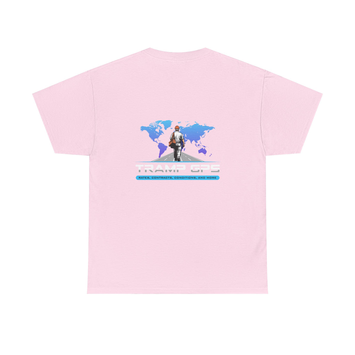 Tramp GPS Graphic Tee — World Map Adventure Travel T-Shirt