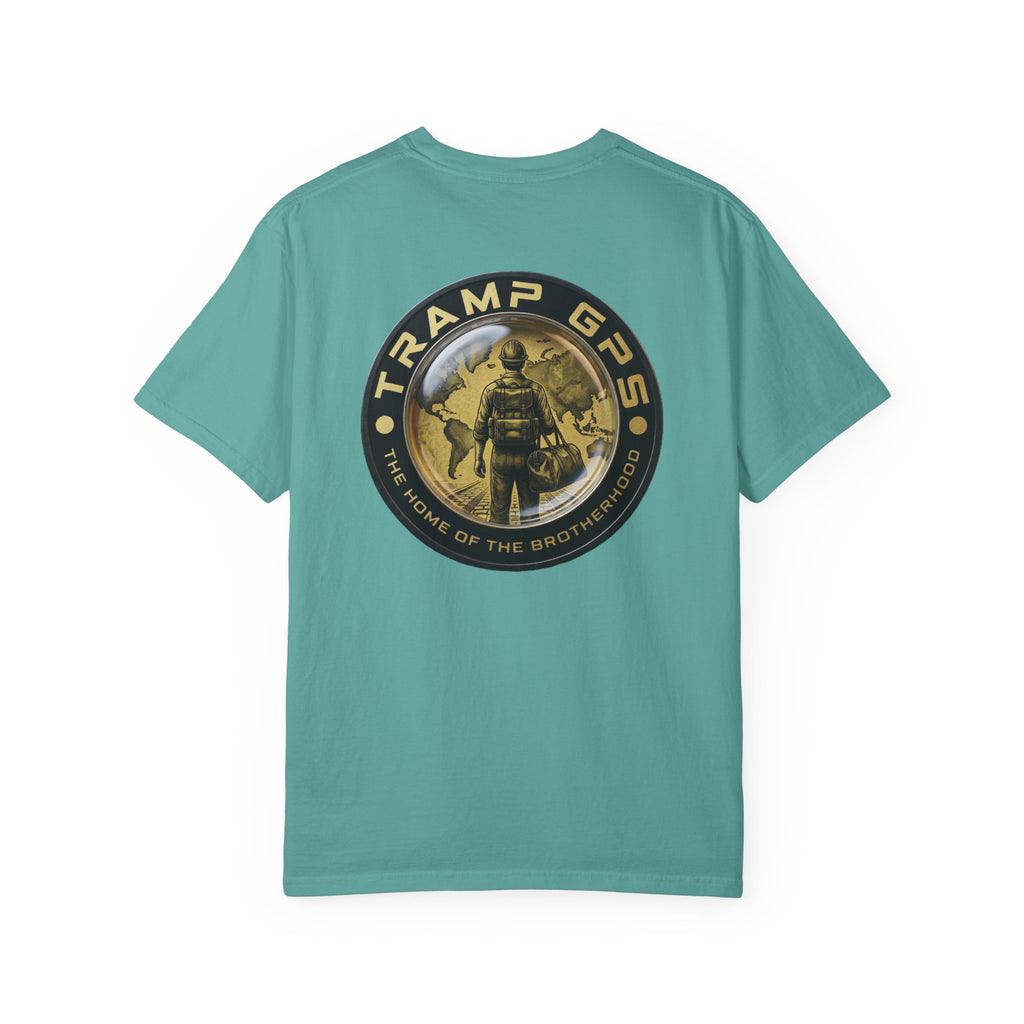 T-Shirt — Tramp GPS 'Home of the Brotherhood' Chest & Back Graphic