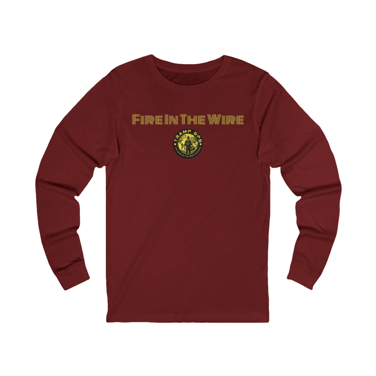 Fire in the Wire Long Sleeve Tee — Astronaut & Mission Patch Graphic