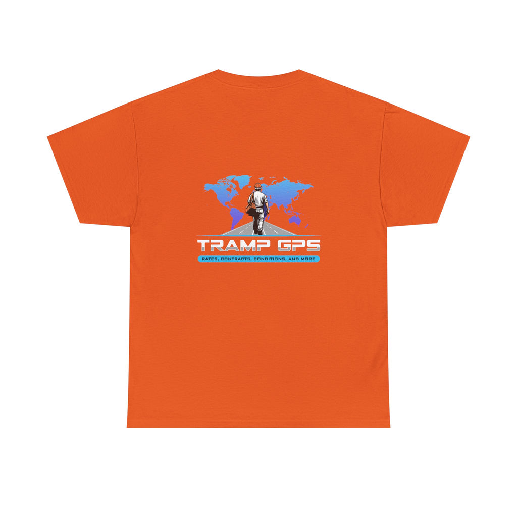 Tramp GPS Graphic Tee — World Map Adventure Travel T-Shirt