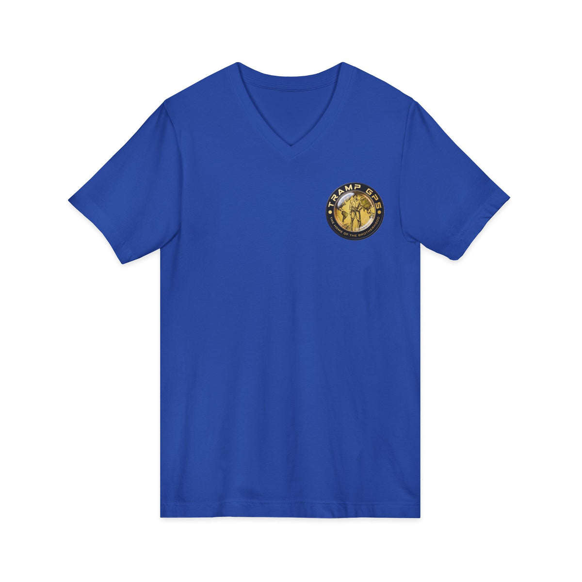 Funny Construction Worker Cartoon V-Neck T-Shirt