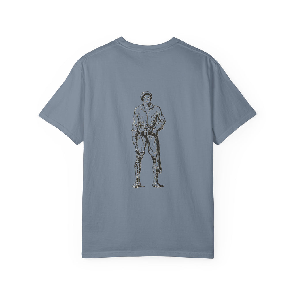 Tramp GPS Retro Patch T‑Shirt — Vintage Adventure Graphic Tee
