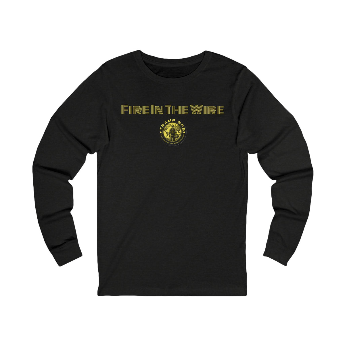 Fire in the Wire Long Sleeve Tee — Astronaut & Mission Patch Graphic