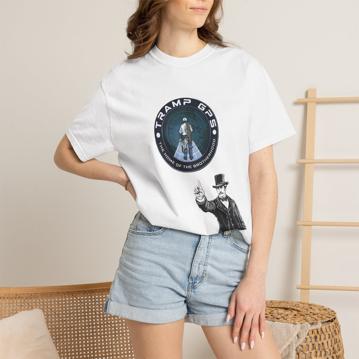 Tramp GPS T-Shirt — Vintage Hobo Travel Graphic Tee