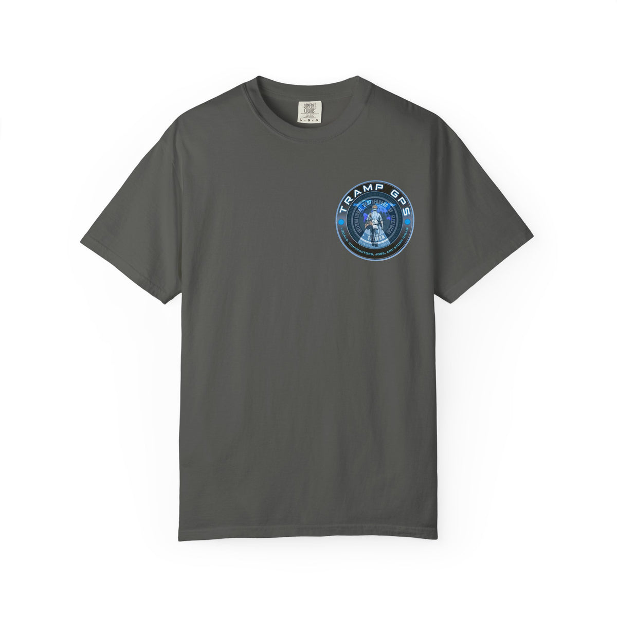 Tramp GPS Graphic T-Shirt — Retro Space Mission Logo