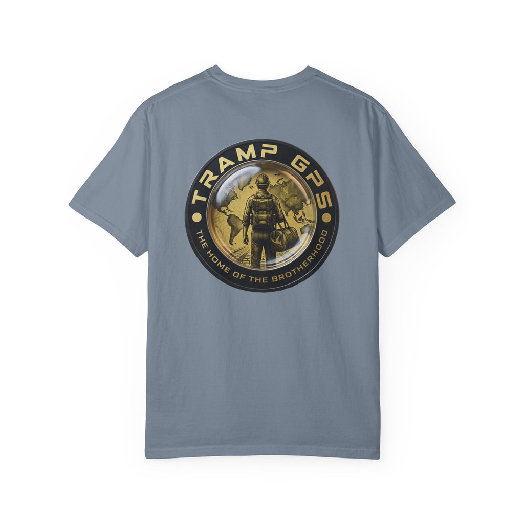 T-Shirt — Tramp GPS 'Home of the Brotherhood' Chest & Back Graphic