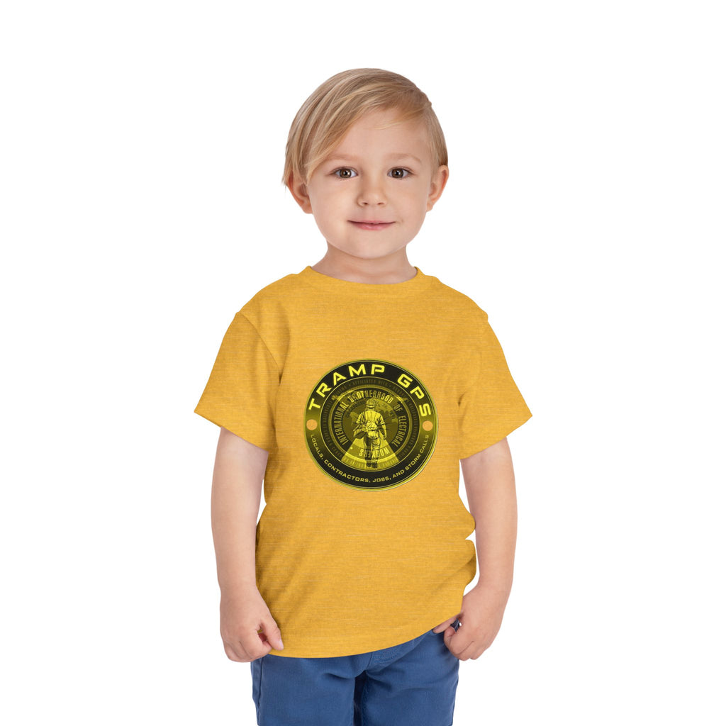 Toddler Tee — "Tramp GPS" Gold Coin Graphic Kids Shirt