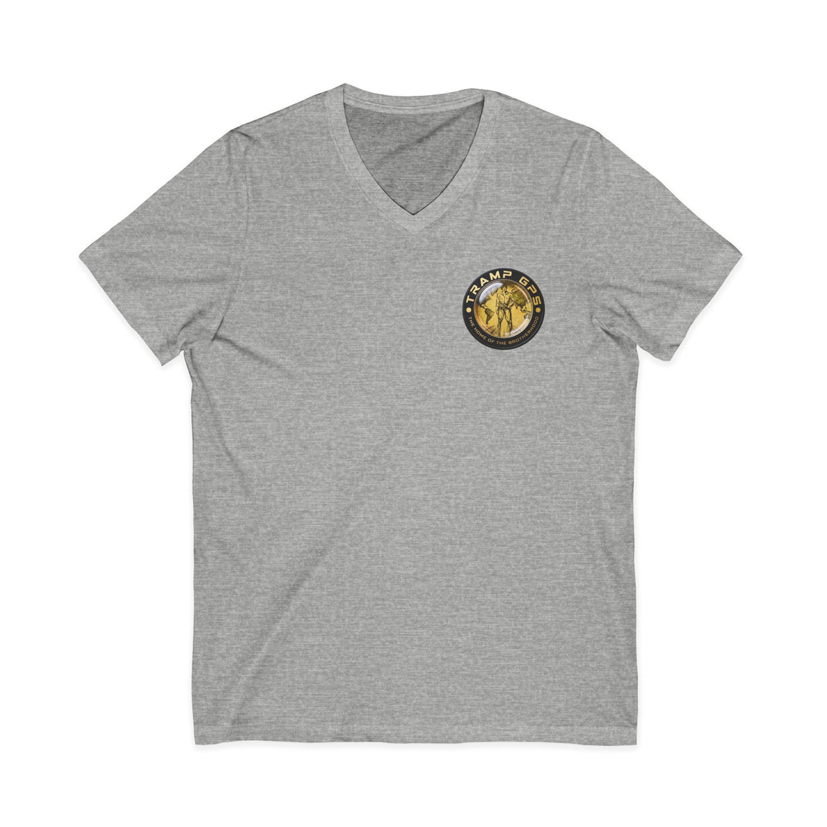 Funny Construction Worker Cartoon V-Neck T-Shirt