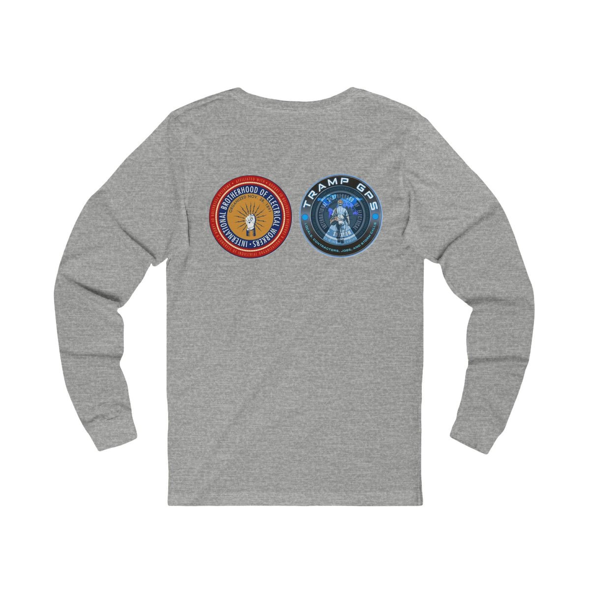 Fire in the Wire Long Sleeve Tee — Astronaut & Mission Patch Graphic