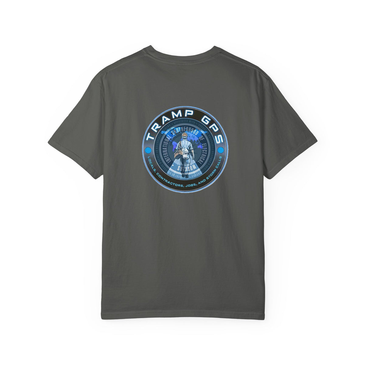 Tramp GPS Graphic T-Shirt — Retro Space Mission Logo
