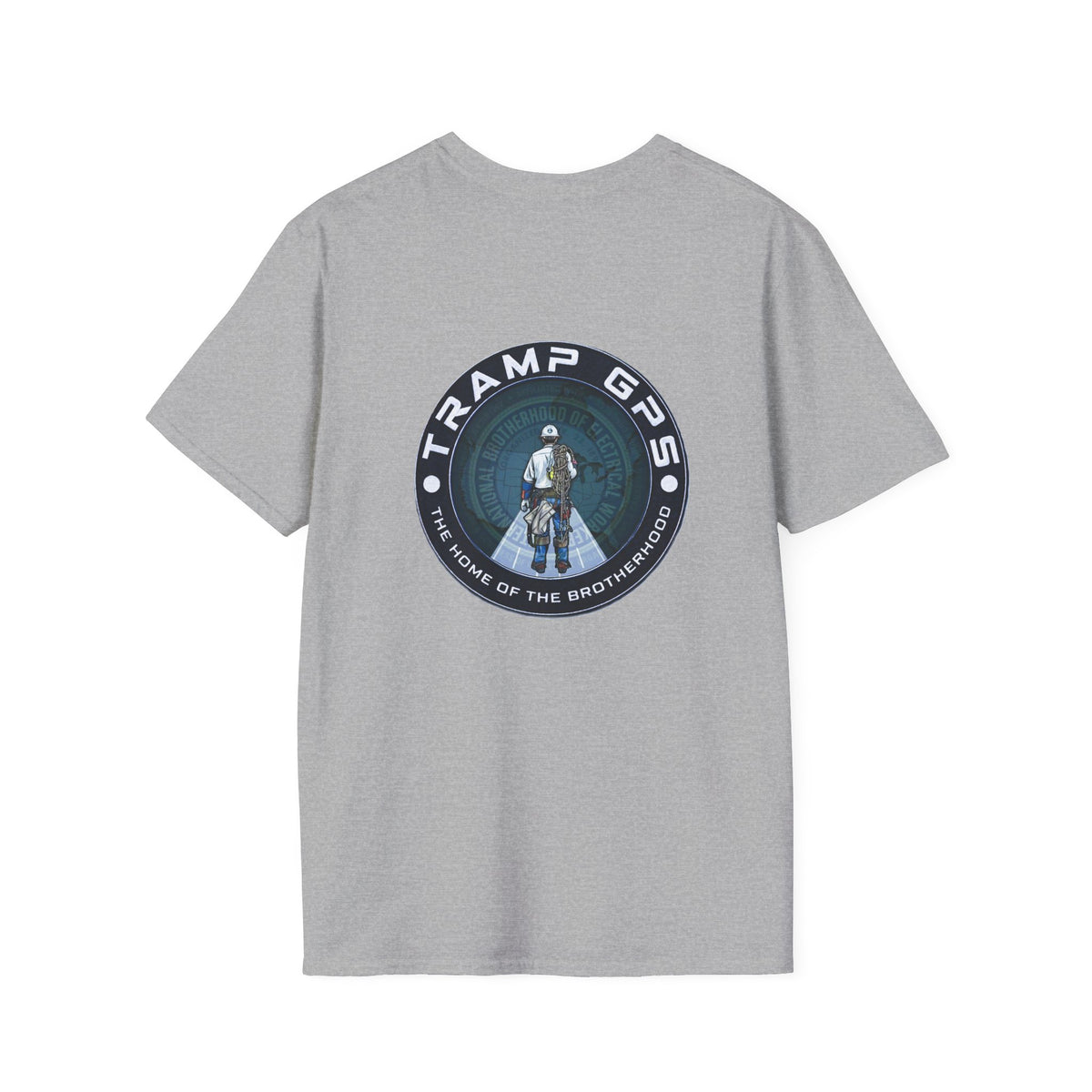Tramp GPS Distressed Logo T-Shirt — Vintage Political Campaign Tee