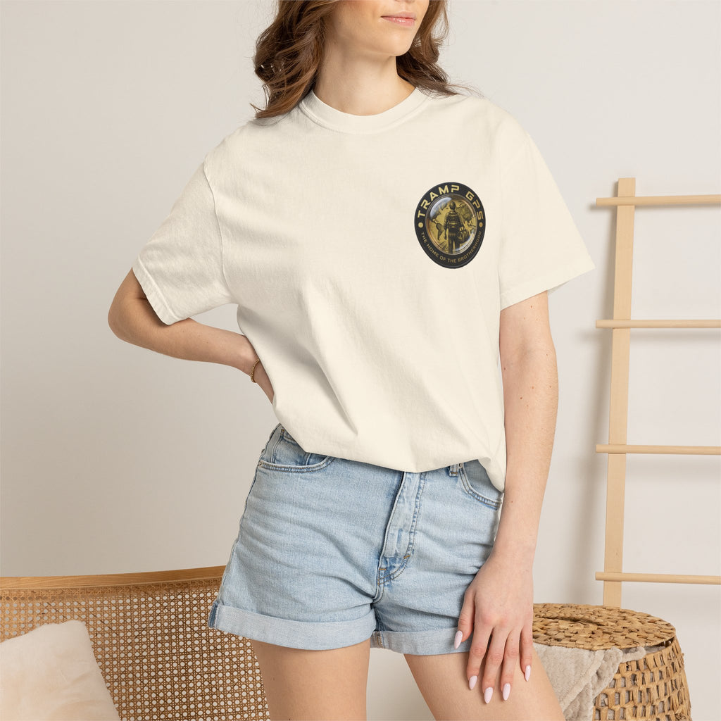 T-Shirt — Tramp GPS 'Home of the Brotherhood' Chest & Back Graphic