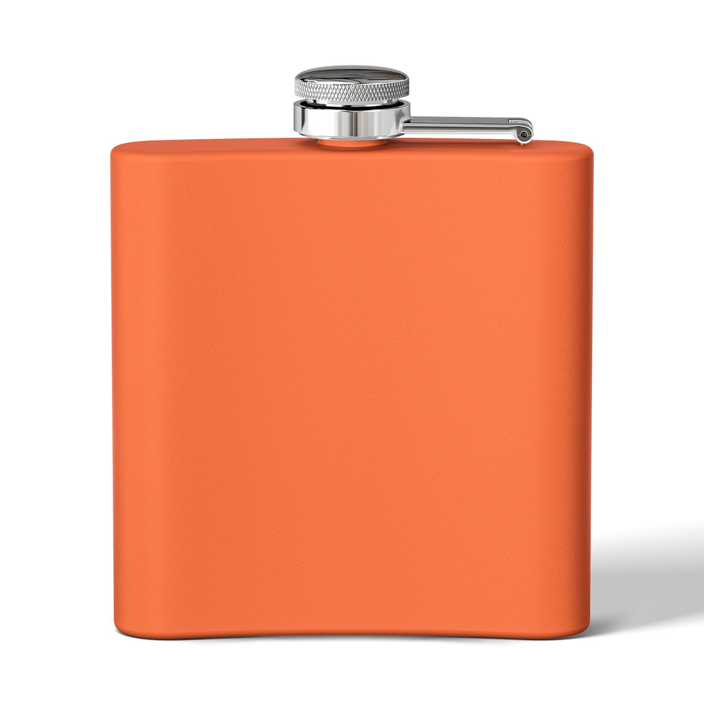 Tramp GPS 6oz Stainless Steel Flask — Vintage Explorer Emblem