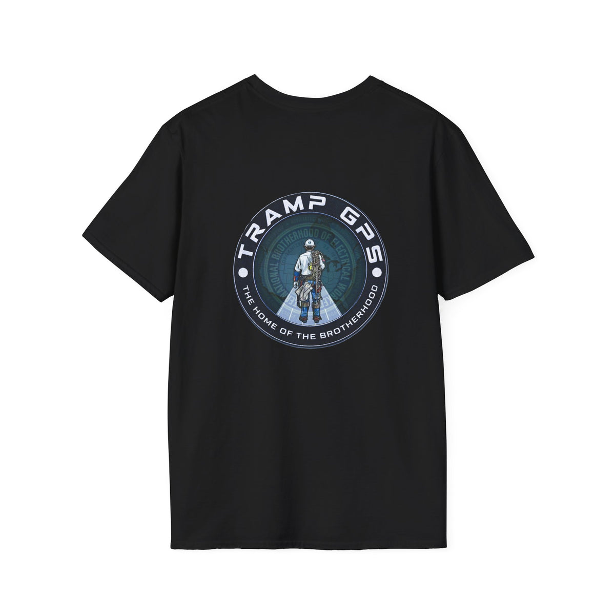 Tramp GPS Distressed Logo T-Shirt — Vintage Political Campaign Tee
