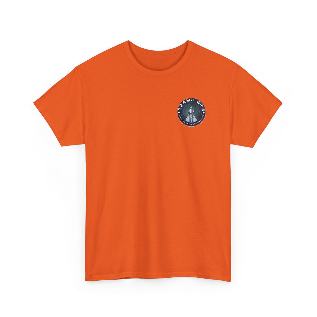 Tramp GPS Graphic Tee — World Map Adventure Travel T-Shirt