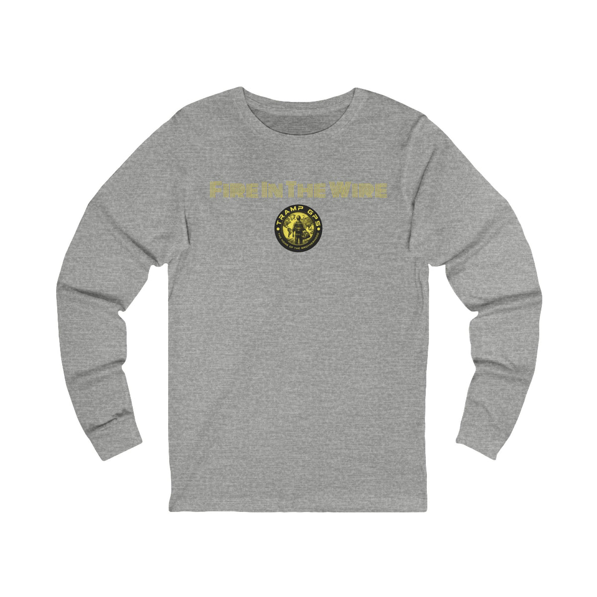 Fire in the Wire Long Sleeve Tee — Astronaut & Mission Patch Graphic