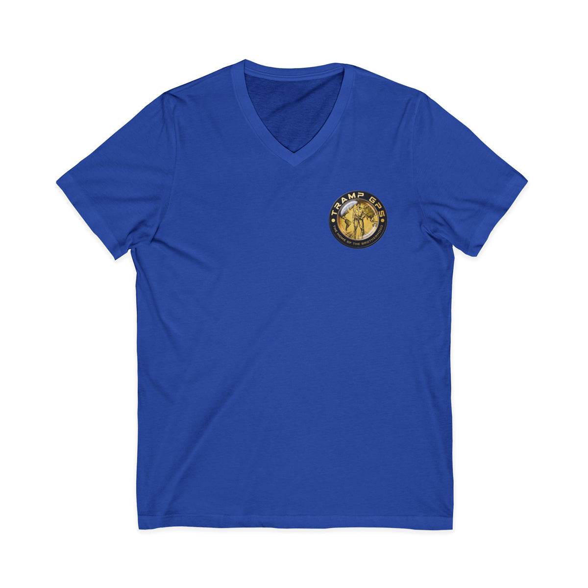 Funny Construction Worker Cartoon V-Neck T-Shirt