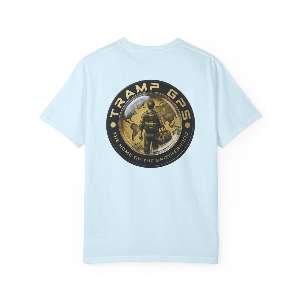 T-Shirt — Tramp GPS 'Home of the Brotherhood' Chest & Back Graphic