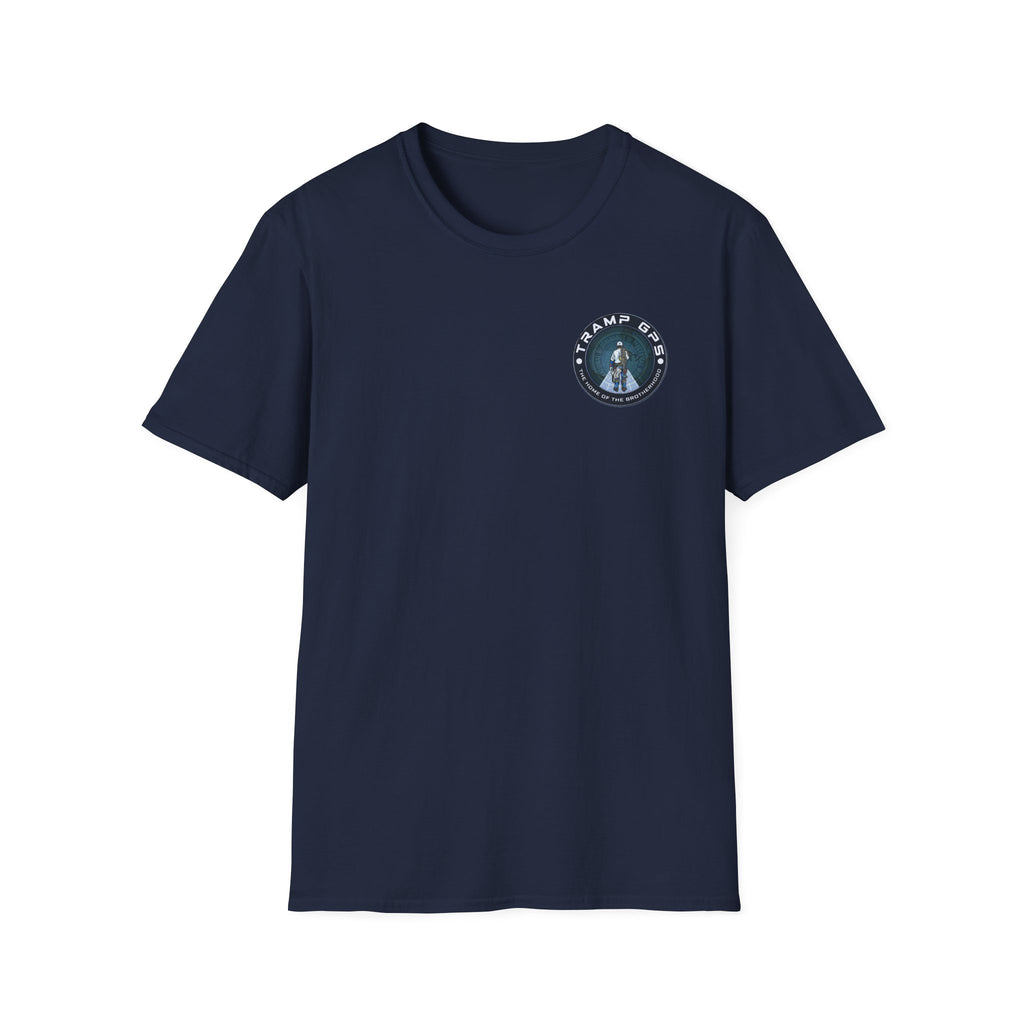 Tramp GPS Distressed Logo T-Shirt — Vintage Political Campaign Tee