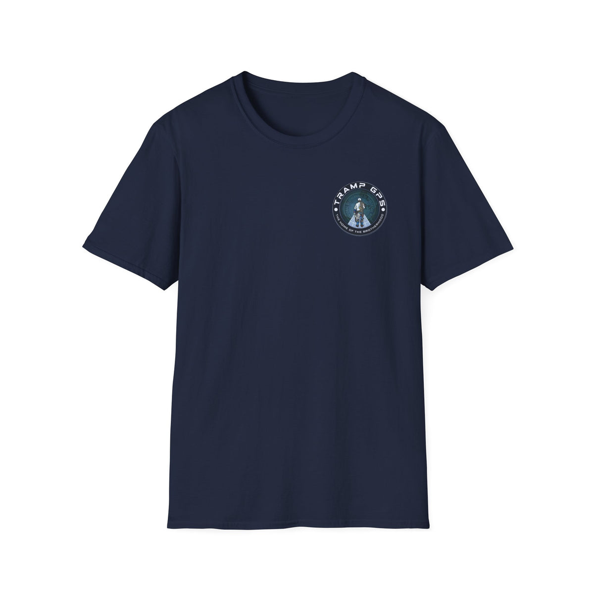 Tramp GPS Distressed Logo T-Shirt — Vintage Political Campaign Tee