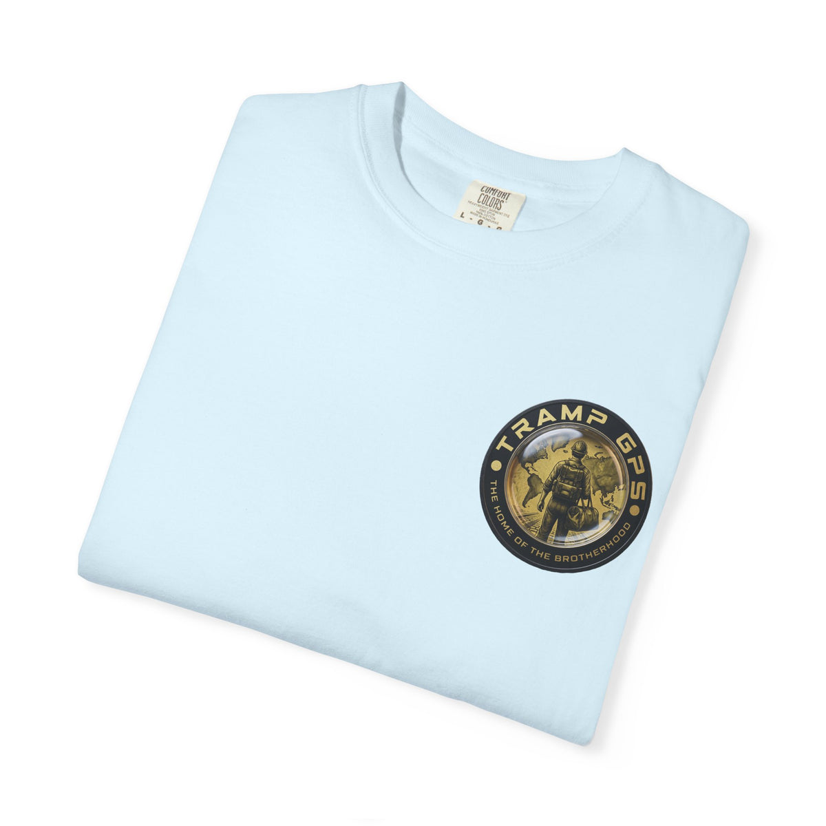 T-Shirt — Tramp GPS 'Home of the Brotherhood' Chest & Back Graphic
