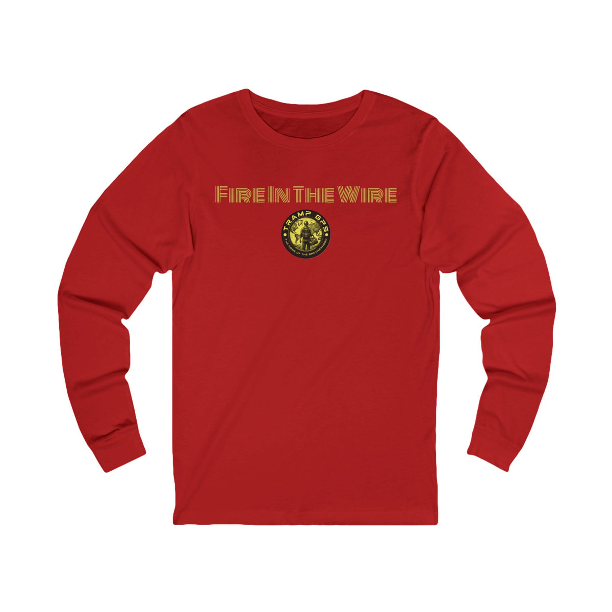 Fire in the Wire Long Sleeve Tee — Astronaut & Mission Patch Graphic