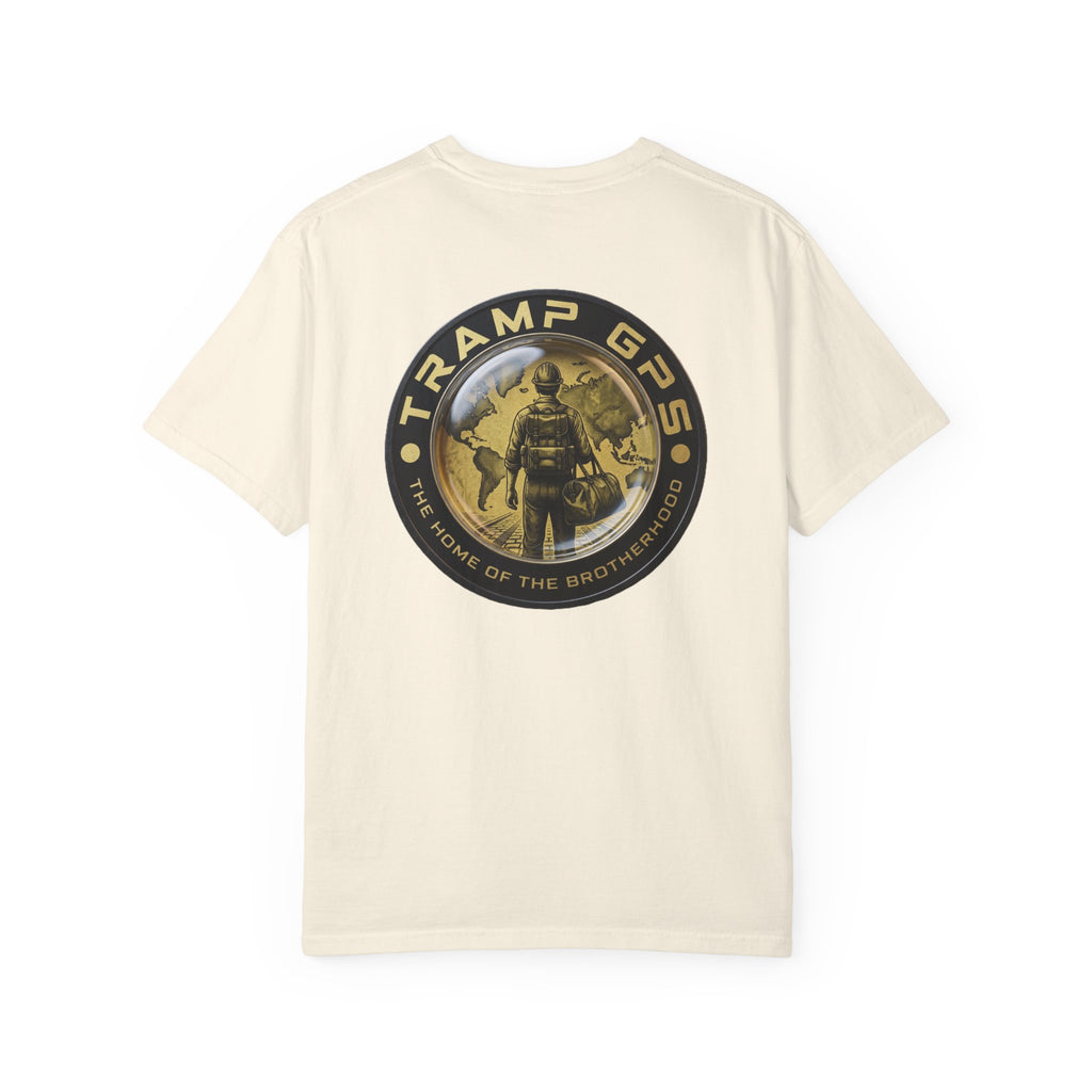 T-Shirt — Tramp GPS 'Home of the Brotherhood' Chest & Back Graphic