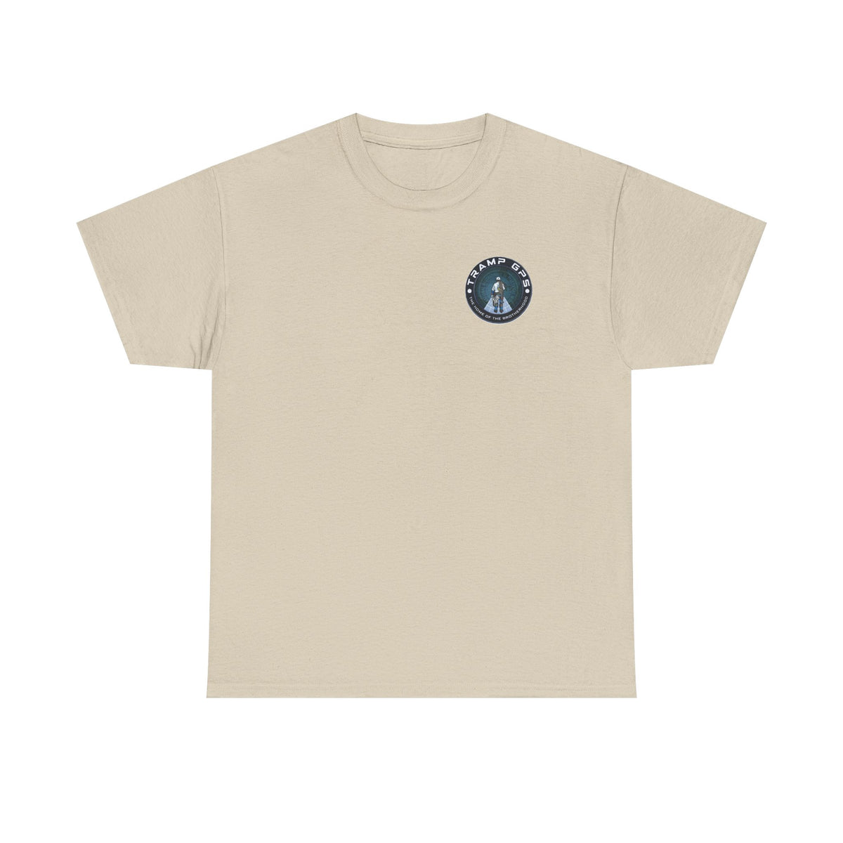 Tramp GPS Graphic Tee — World Map Adventure Travel T-Shirt