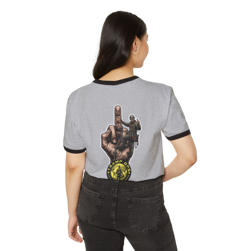 Vintage Rock Hand Graphic Ringer T-Shirt